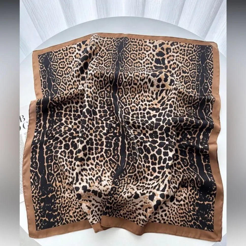Leopard Print Scarf N1106
